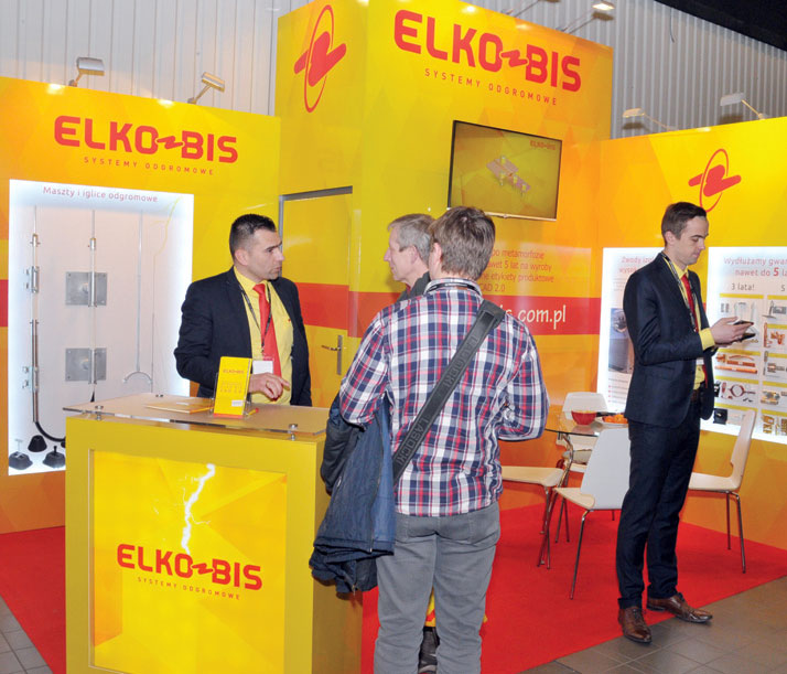 Fot. 4. Stoisko firmy specjalizującej się w systemach odgromowych