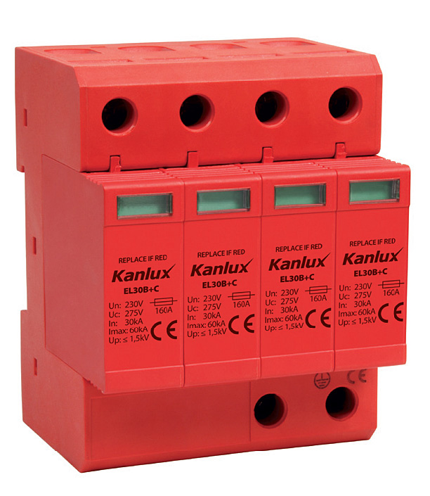 Fot. 1.
Ogranicznik przepięć EL30B+C/4P.