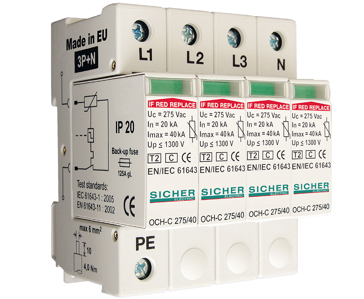 Fot. 2. Ogranicznik przepięć OCH C 275/40 4P.