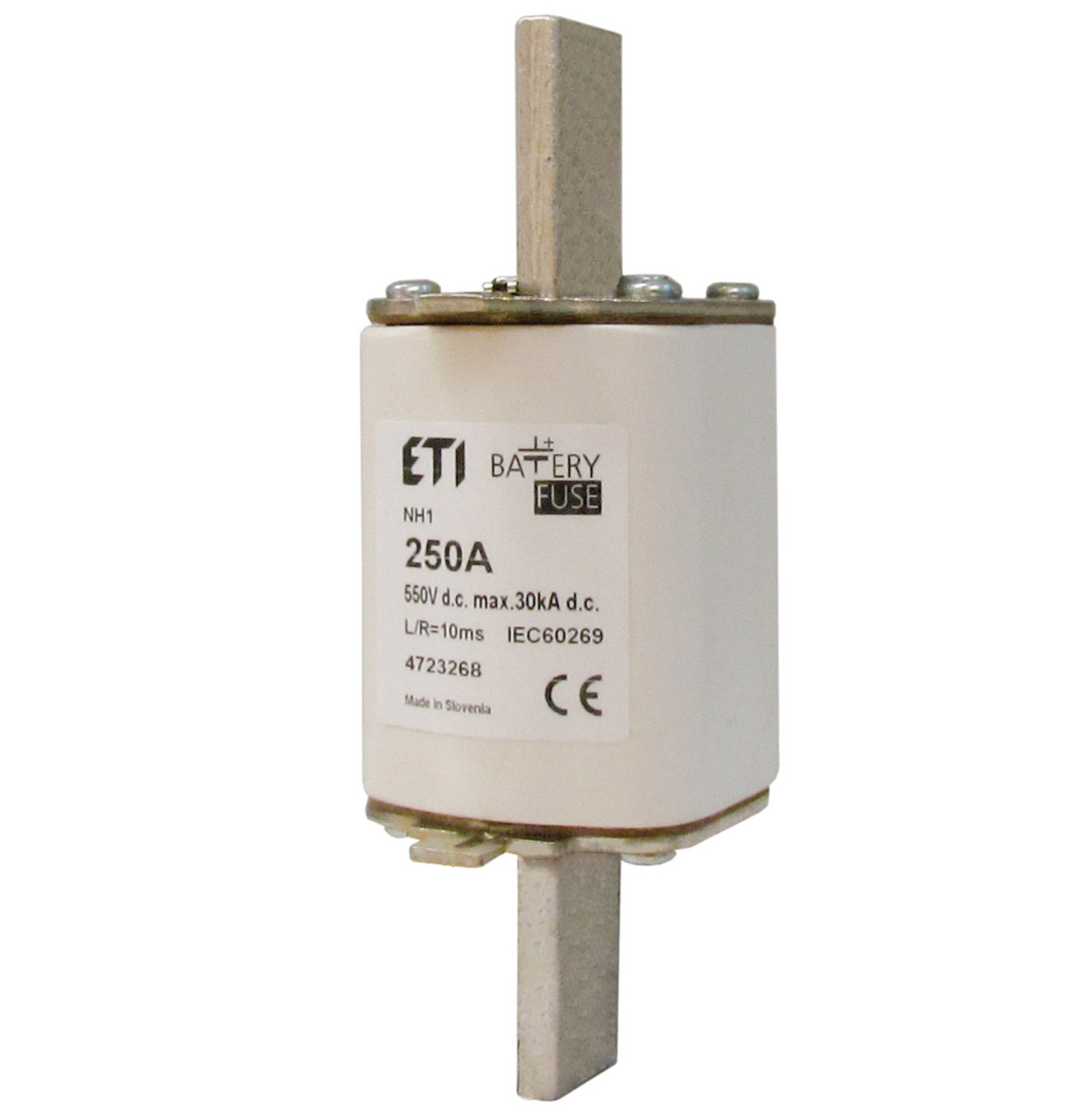 >Wkładki topikowe CH 10x38 do zabezpieczania baterii akumulatorowych - 550V DC, Fot. ETI
