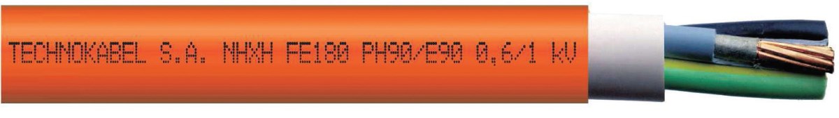 Fot. 6. TECHNOKABEL NHXH FE180 PH90/E90 0,6/1kV
