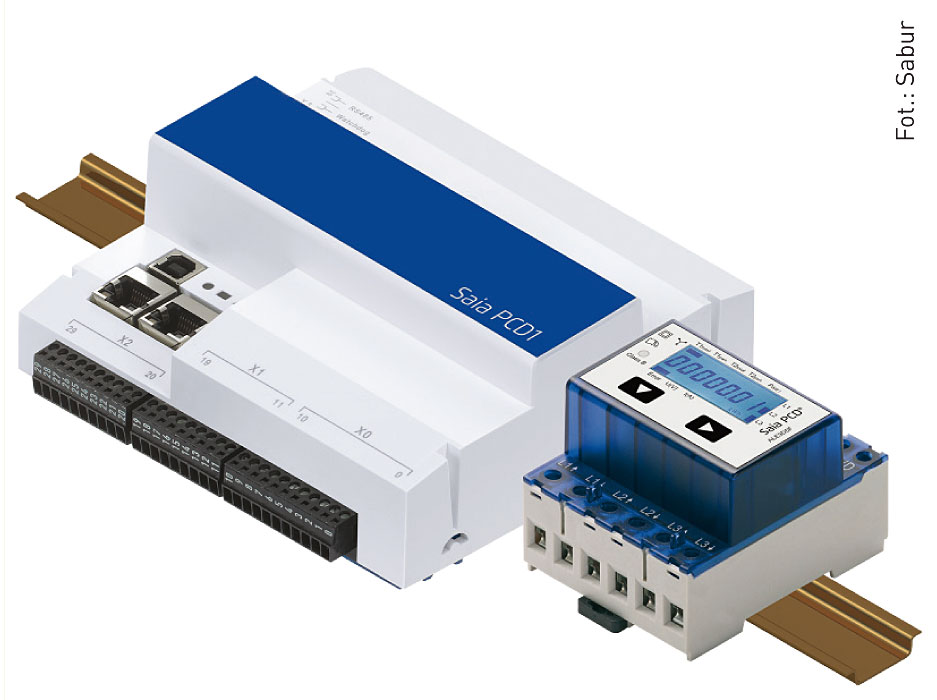 Fot. 2. E-Controller to łatwy w obsłudze sterownik do zarządzania zużyciem mediów, przystosowany do montażu w szafkach elektrycznych.