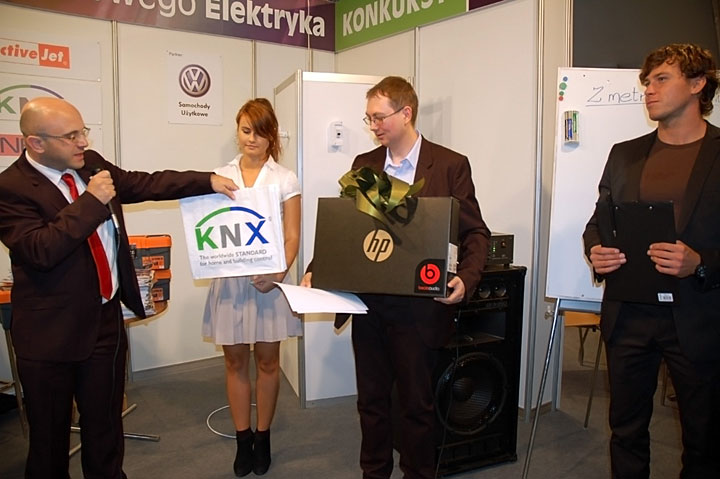 Laptop dla laureata konkursu KNX Polska