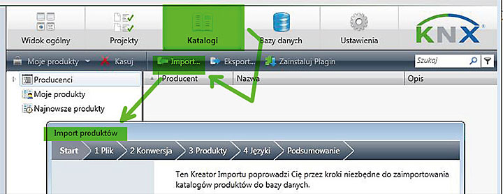 Fot. 5 Importowanie aplikacji