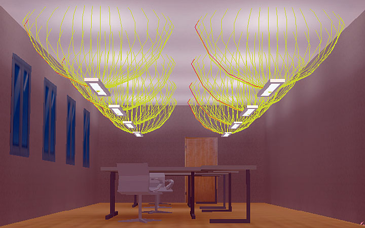 Rys. 4. Oświetlenie metodą pośrednią