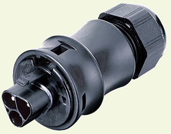 Rys. 7 wtyk na przewód, połączenie śrubowe lub sprężynowe