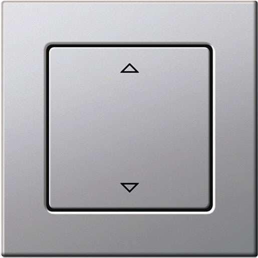 Fot. 2 Przycisk stalowy Gira E22 może służyć do dwukierunkowej regulacji oświetlenia.