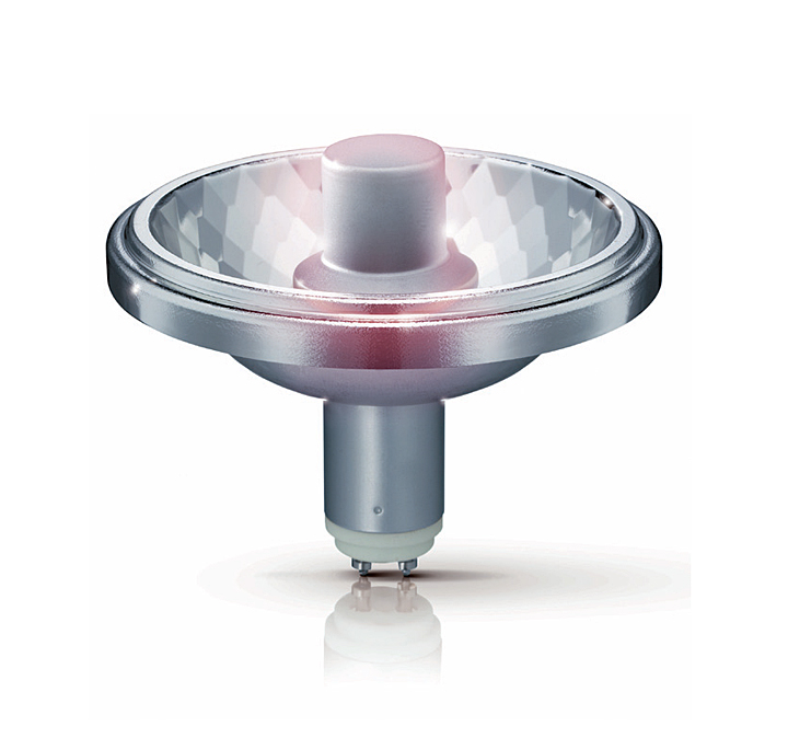 Fot. 5. MASTERColour CDM-R111 firmy Philips to kompaktowa, reflektorowa lampa metalohalogenkowa wykonana w technologii ceramicznej. Zastosowane rozwiązania pozwoliły zredukować efekt olśnienia, co poprawia komfort klientów i personelu sklepu. Wykorzystanie filtra UV zdecydowanie zmniejszyło ryzyko blaknięcia kolorów oświetlanych produktów. Produkt ten doskonale sprawdza się w oświetleniu dekoracyjnym i do tworzenia akcentów świetlnych (np.: oświetlenie wystaw sklepowych) oraz w oświetleniu ogólnym ponieważ w przypadku stosowania opraw typu „downlighter” można uzyskać ciepłą, pełną komfortu atmosferę.