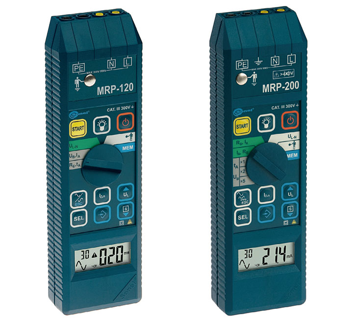 Fot. 5. Mierniki: MRP 120, MRP 200. Dla uproszczenia obsługi przyrządu niejednokrotnie przewiduje się ograniczoną ilość przycisków.