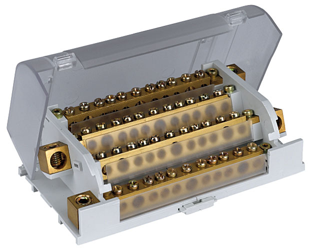 Rys. 7 Bloki listew zaciskowych BPZ-KB- 11/160 do 160 A.