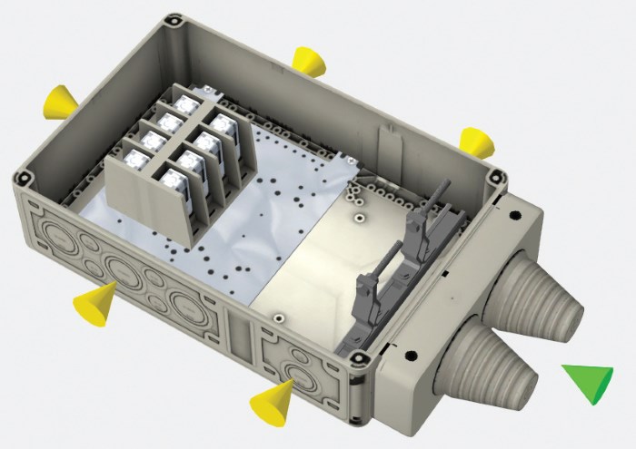 Fot. 3. Obudowa w fazie dodawania płyt przepustowych