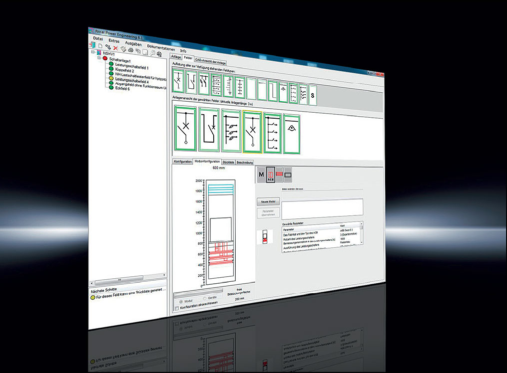 Fot. 4. Ekran programu Rittal Power Engineering 6.1.