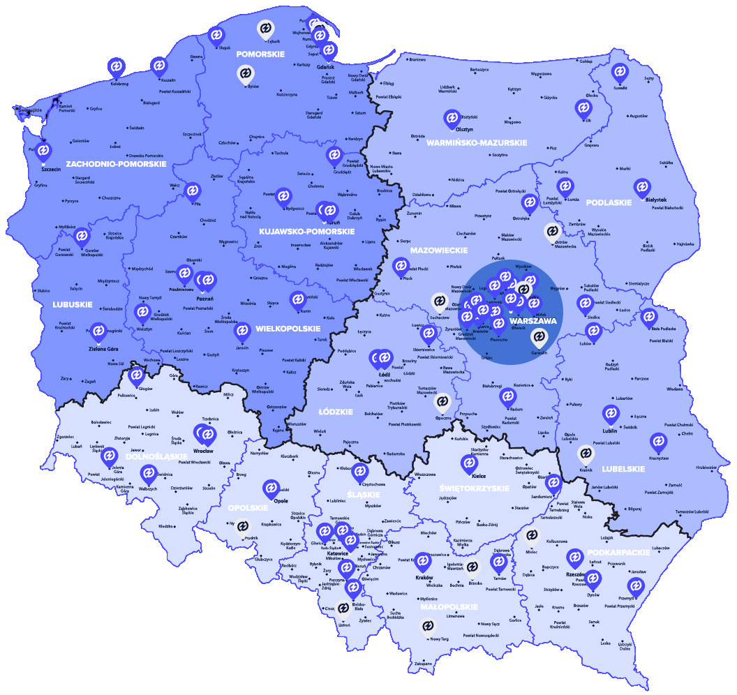 Fot. 2. Grodno to ponad 100 hurtowni elektroinstalacyjnych w całej Polsce oraz sprzedaż online