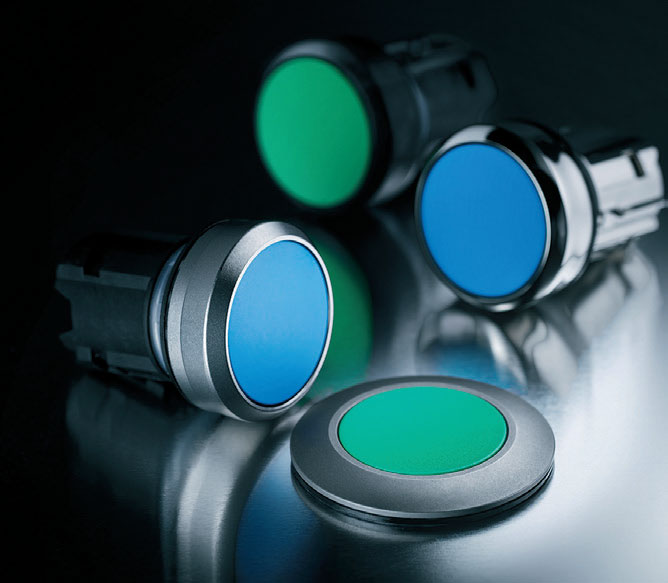 Fot. 2. Przegląd czterech linii wzorniczych
przycisków i lampek sterowniczych
SIRIUS ACT dostosowanych do
każdego wymagania klienta