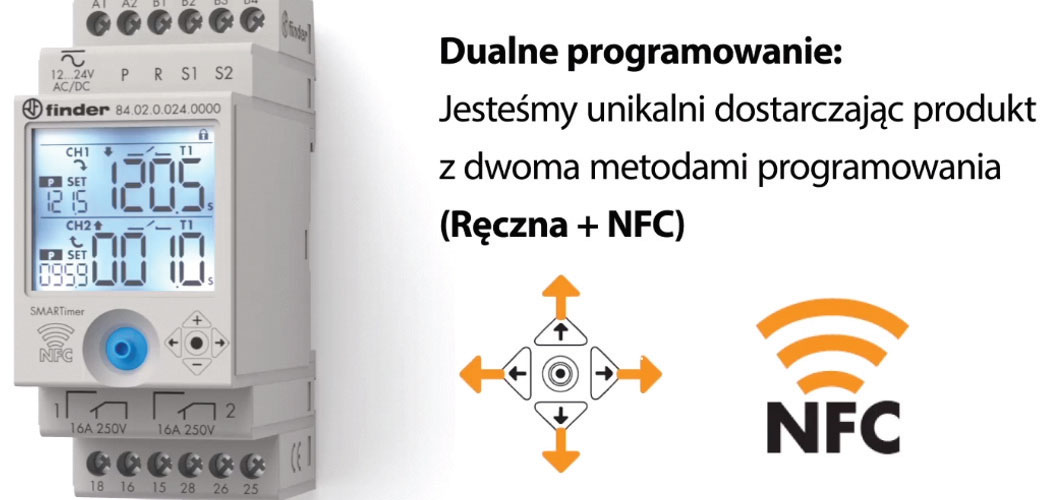 Dualne programowanie: jesteśmy unikalni dostarczając produkt z dwoma metodami programowania (ręczna i NFC)