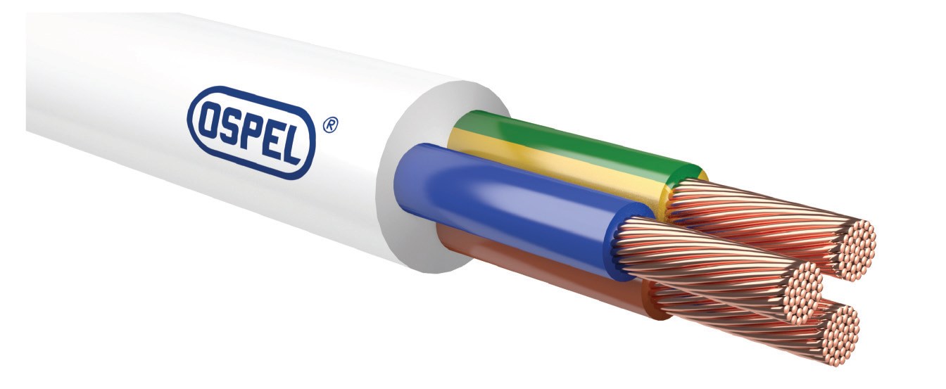 Przewody wielożyłowe o izolacji i powłoce polwinitowej okragłe do układania
na stałe 450/750 V