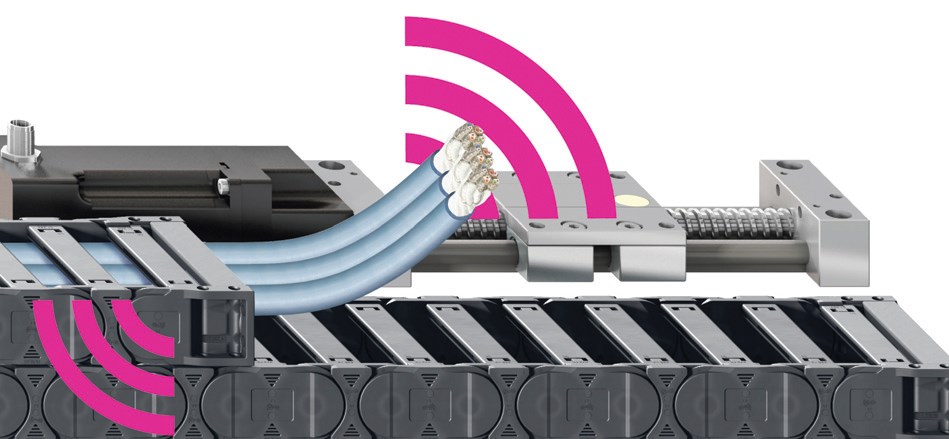 Fot. 3. Przewód sygnałowy w prowadniku. Fot.: IGUS
