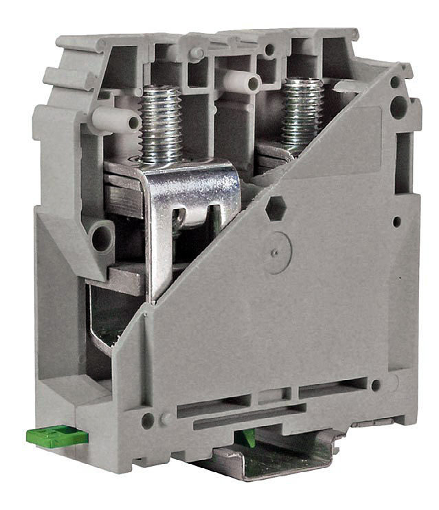 Fot. 9. Złączki z zaciskami śrubowymi
dzięki niewymagającej konserwacji
klatce śrubowej zapewniającej gazoszczelne
połączenie przewodów. Fot.: Cabur