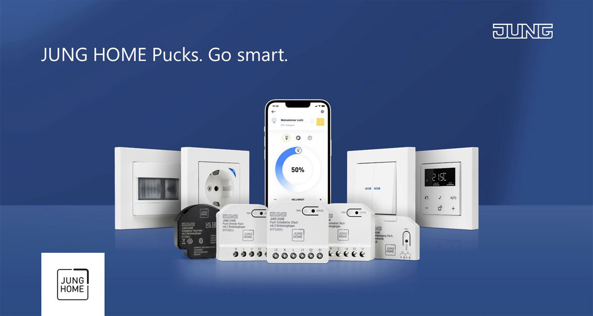 JUNG HOME Puck – prosty sposób na inteligentne funkcje w istniejącej instalacji elektrycznej