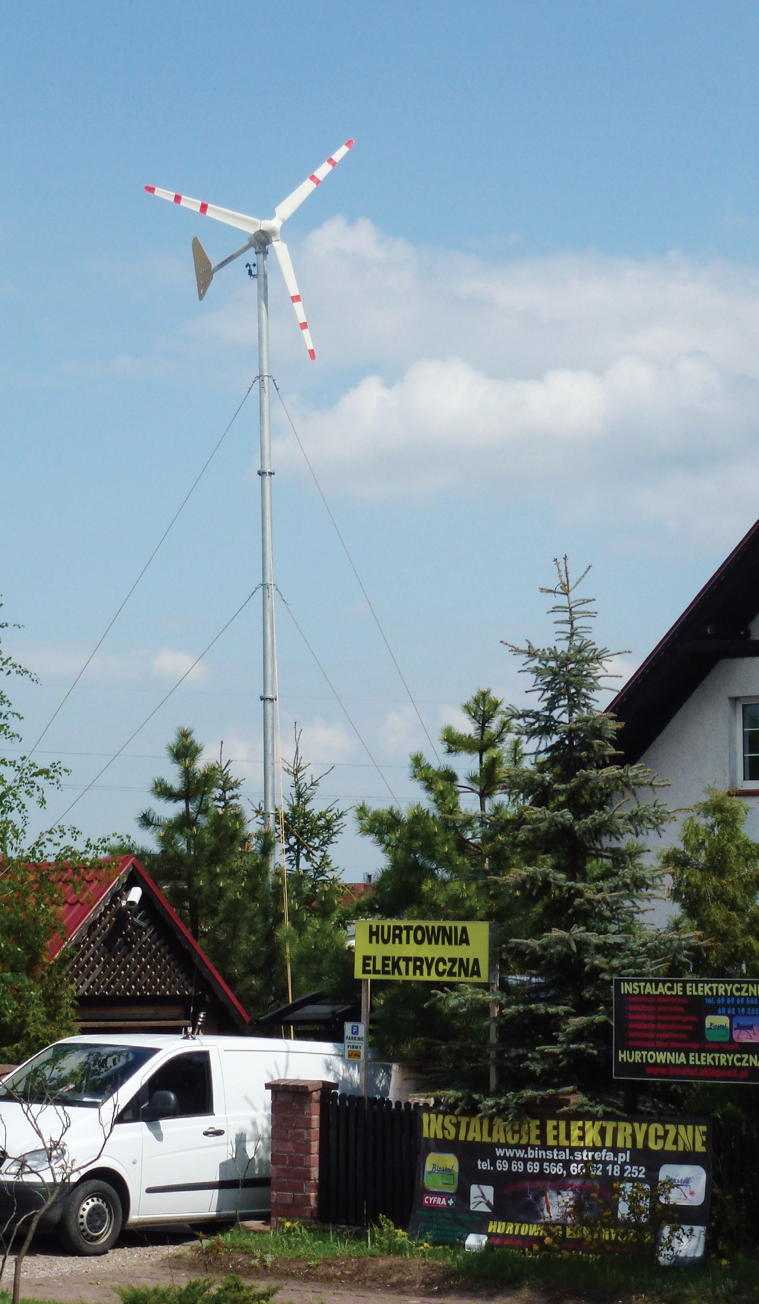 Fot. 2. Elektrownia wiatrowa może wytworzyć tylko tyle energii ile odbierze od wiatru