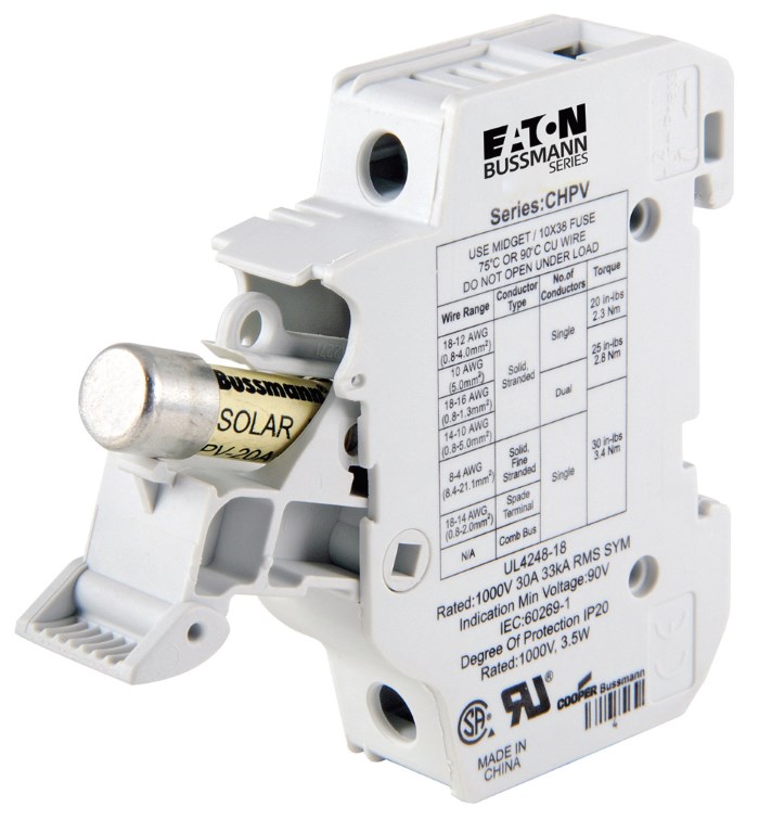 Fot. 4. Podstawa bezpiecznikowa CHPV na wkładki 10x38mm