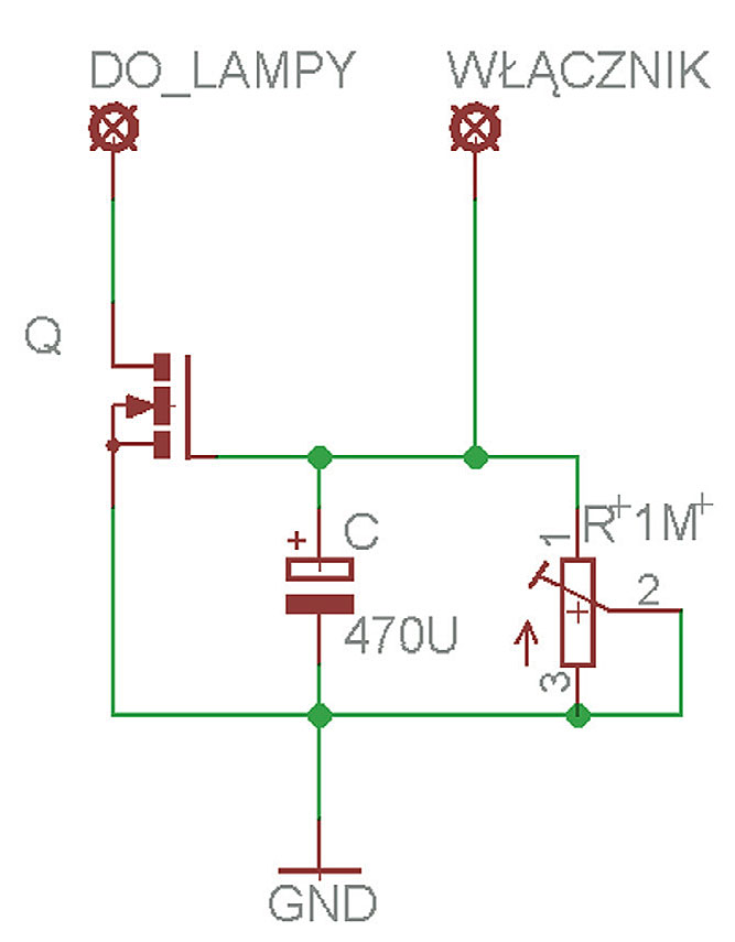Rys. 3. Schemat elektryczny wyłącznika.