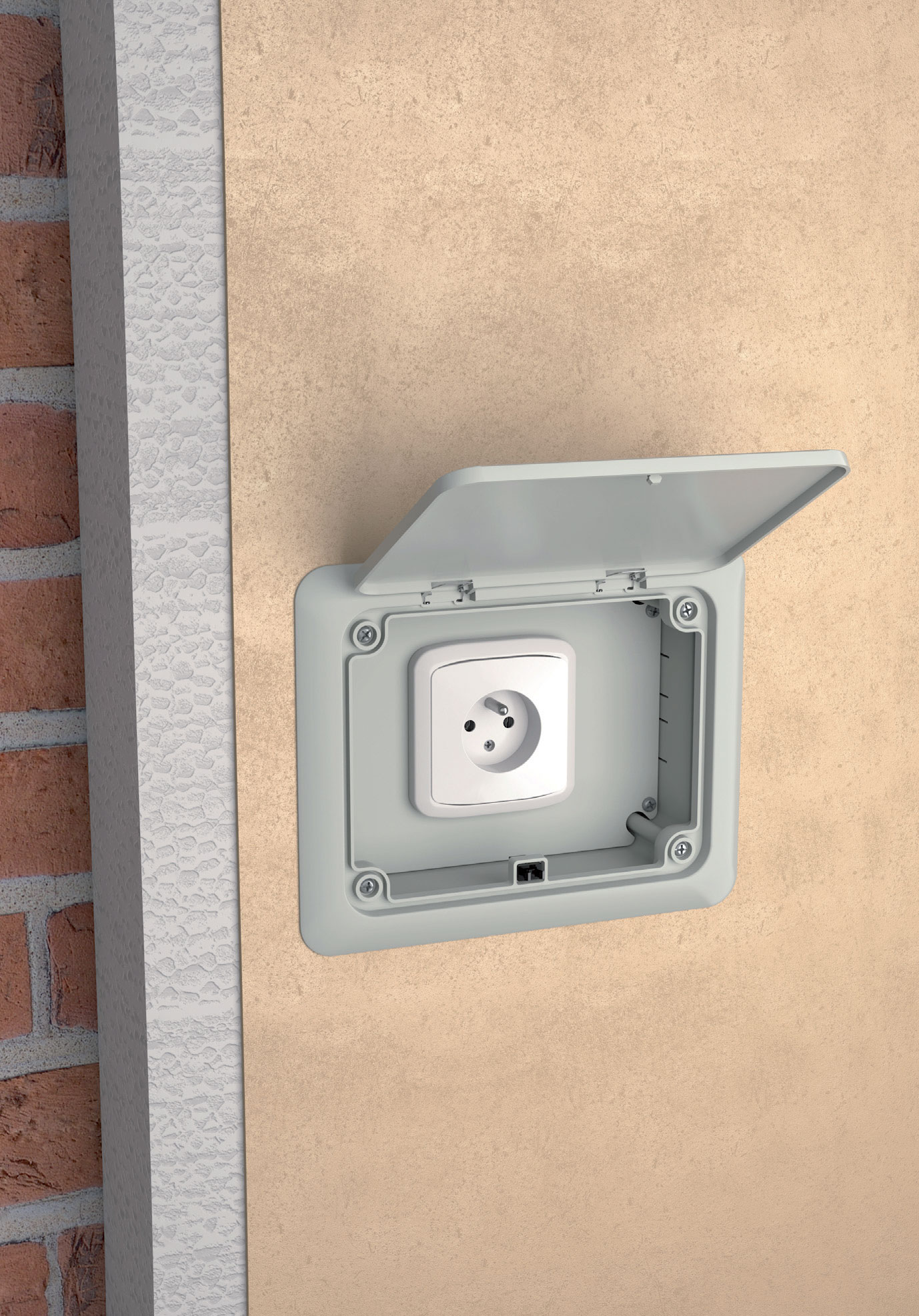 Fot. 1. Uniwersalna puszka do dociepleń z otwieranym wiekiem.