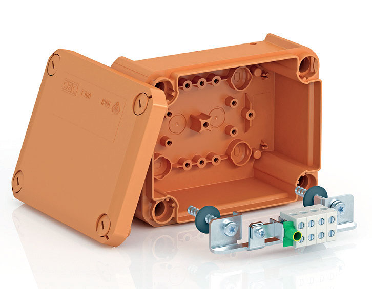 Fot. 6. Seria FireBox do systemów p-poż – zgodna z DIN 4102. Fot. Obo Bettermann