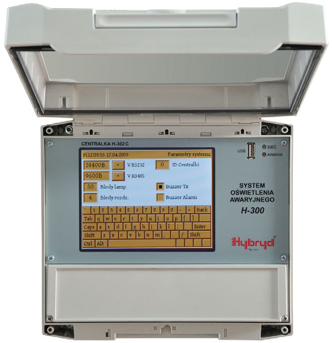 Fot. 8. Centrala systemu oświetlenia
awaryjnego. Fot.: HYBRYD