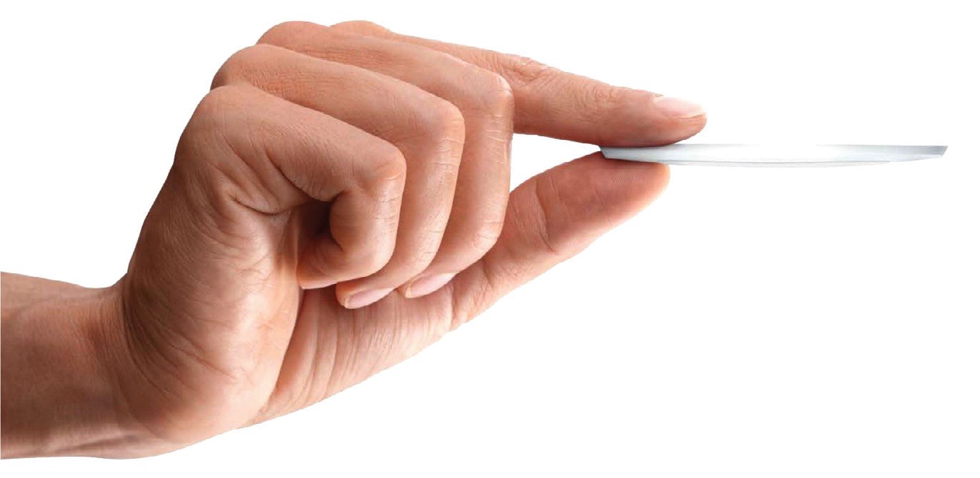 Fot. 9. IR Quattro Slim – czujnik podtynkowy na podczerwień z częścią zewnętrzną
o grubości 4 mm. Fot.: STEINEL