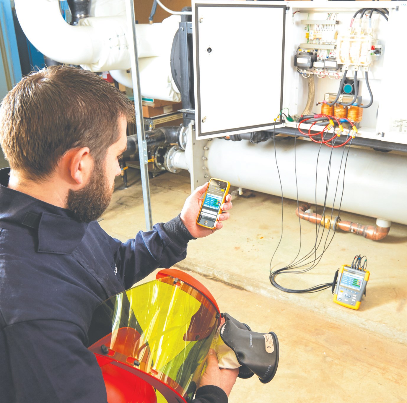Fot. 2. Zdalny odczyt wyników pomiarów na Smartfonie