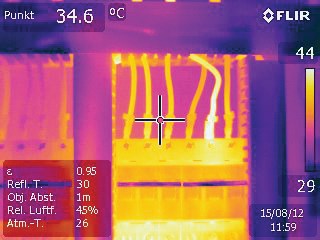 Fot. 2. Obraz termowizyjny bez MSX