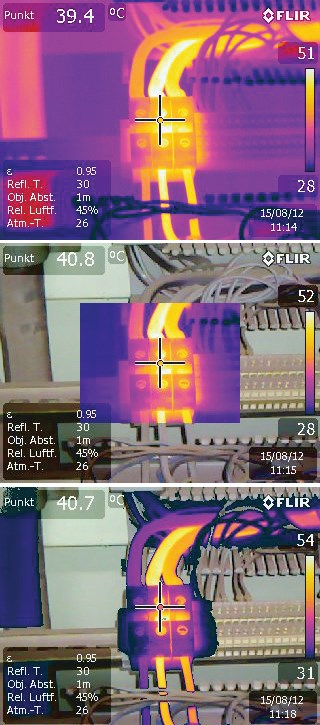 Fot. 6. Zdjęcie termowizyjne. Funkcja obrazu w obrazie. funkcja Thermal Fusion