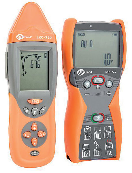 Fot. 3. LKZ-720 świetnie się sprawdza w budownictwie wykrywając m.in. przewody pod i bez napięcia oraz identyfi kując bezpieczniki.