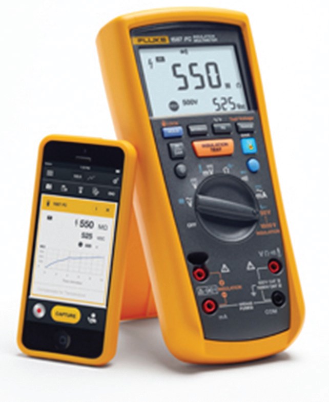 Rys. 1. Fluke 1587FC multimetr z funkcją
testera rezystancji izolacji elektrycznej
Fluke 1664 FC