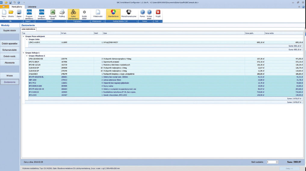 Fot. 9. Intuicyjny program podpowiada nam najbardziej optymalne
rozwiązanie. Fot.: EATON