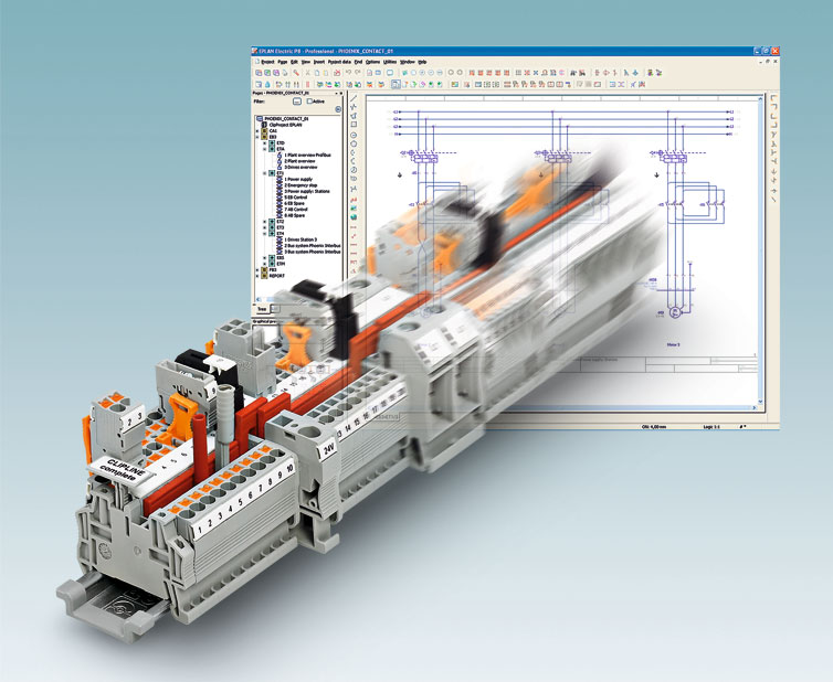 Oprogramowania Clip Project oferuje wygodne interfejsy do systemów CAE oraz automatyczne projektowanie listew zaciskowych i etykiet.