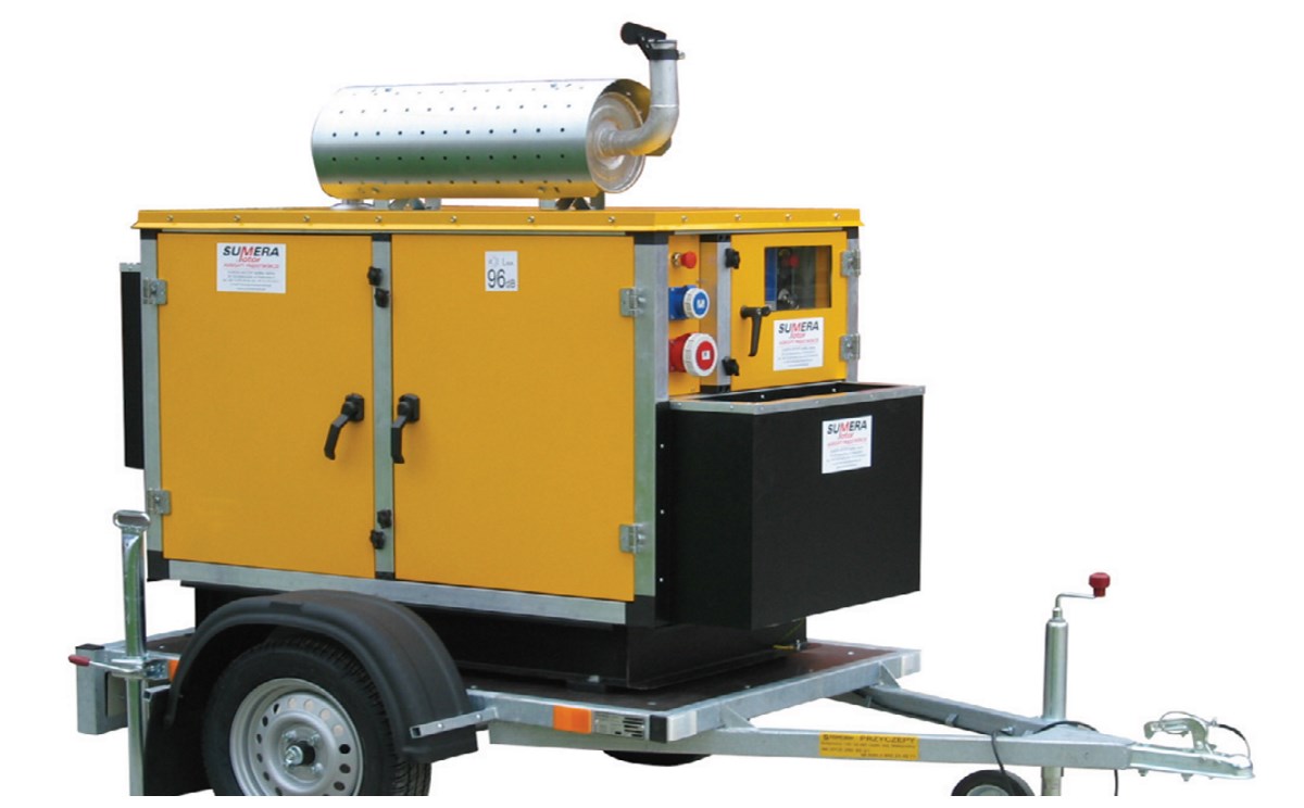 Fot. 3. Agregat zabudowany na przyczepie samochodowej. Fot.: SUMERA MOTOR