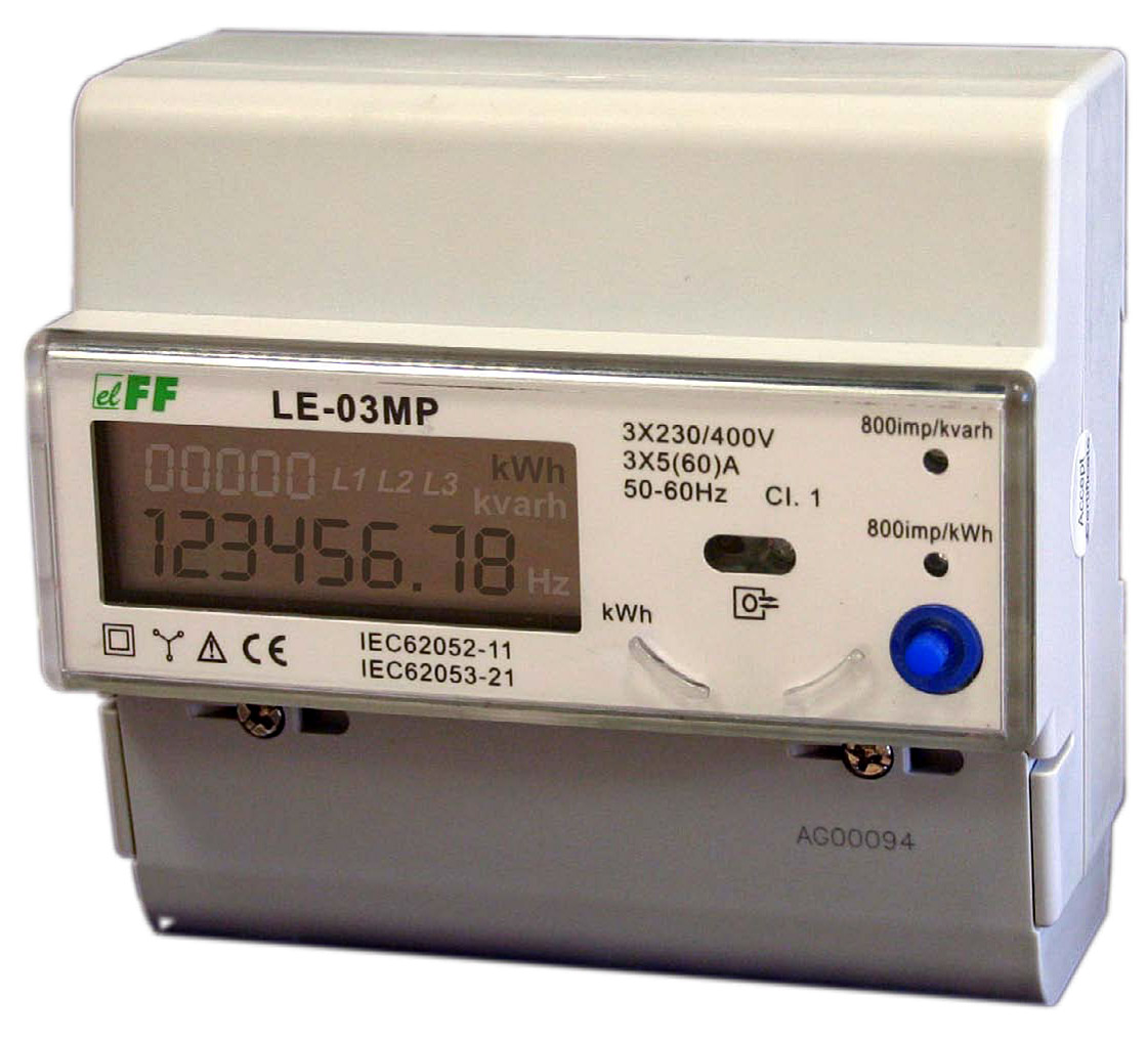 Fot. 5. Nowoczesne liczniki energii elektrycznej
są w stanie mierzyć kilka
parametrów sieci łącznie z parametrami
dotyczącymi jakości
zasilania. Fot.: F&F Filipowski